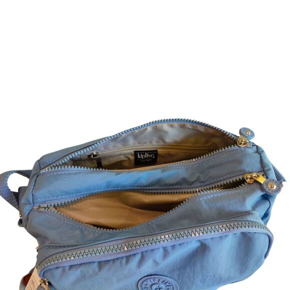 brand new Kipling vintage crossbody bag Reth medium haze blue - Picture 6 of 8